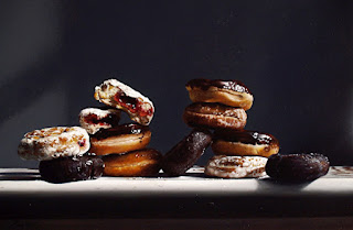 Dulces y Ricas Donas Pintura Realista