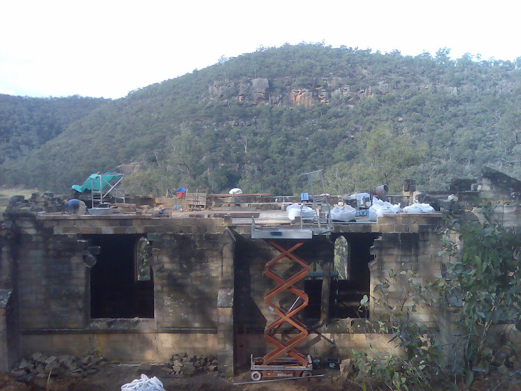 First job install top floor and start stonework and take in the view