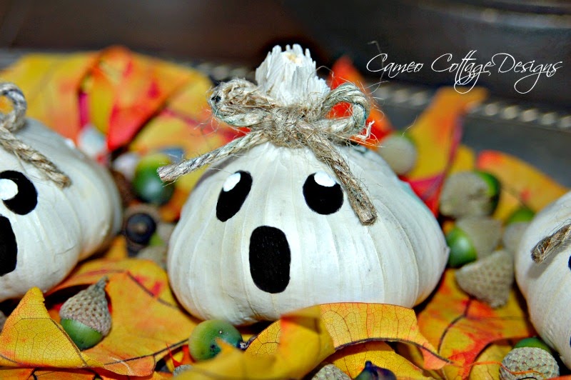 Garlic Ghost Pumpkins