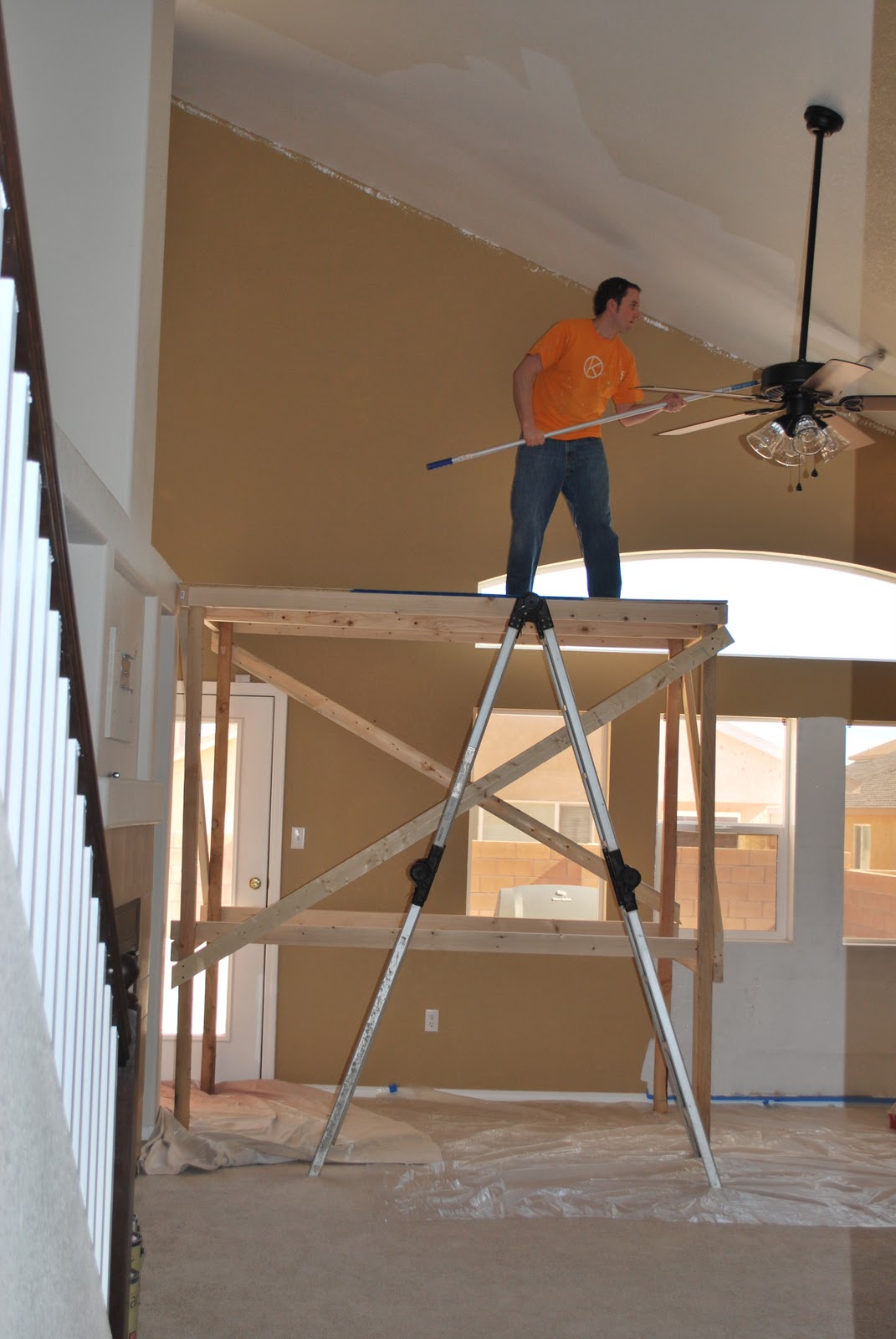 How To Paint Vaulted Ceilings Over Stairs at Jeanna Criss Blog