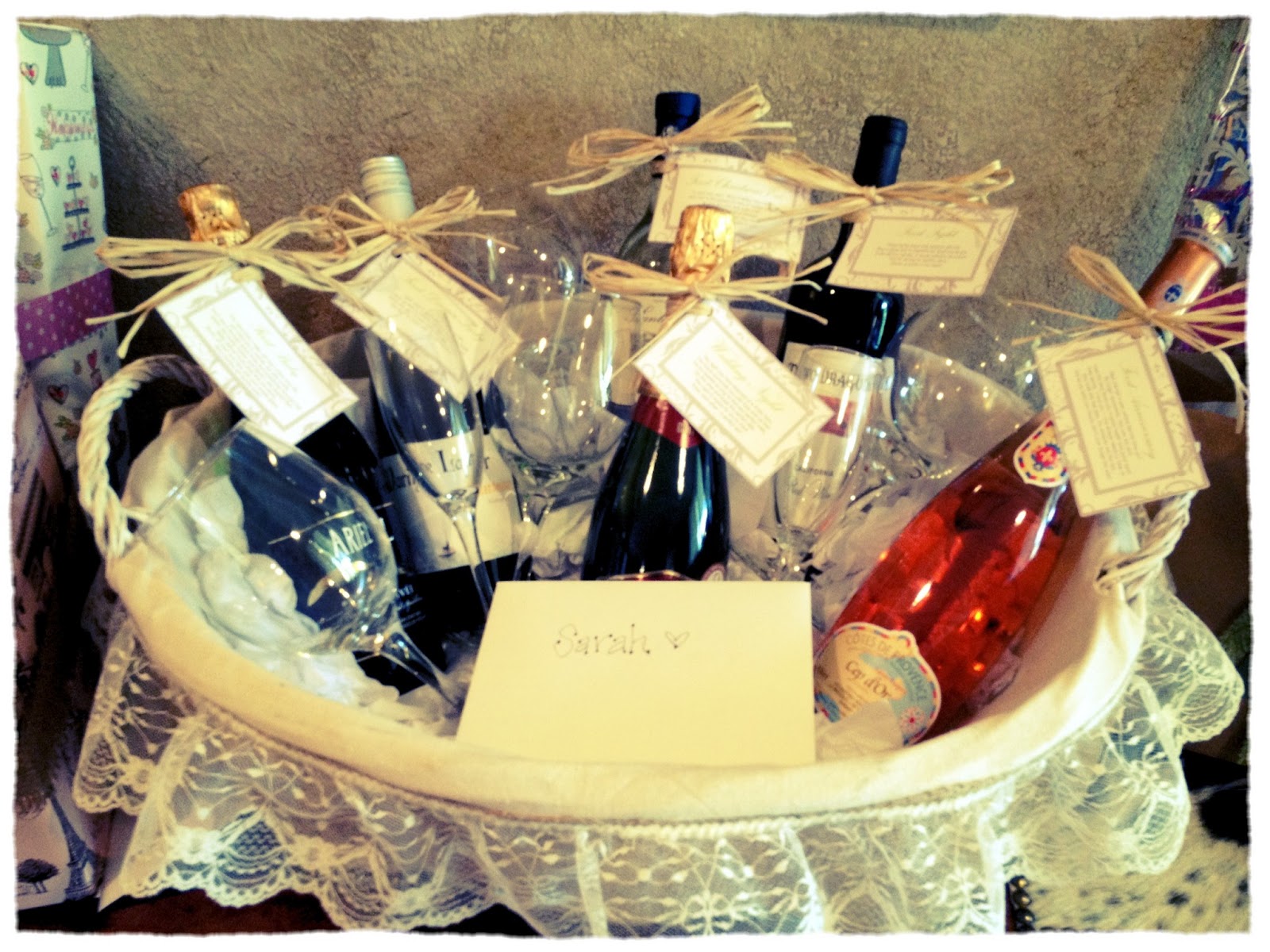 Diy Wedding Gift Baskets Its a wine gift basket with