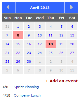 sharepoint 2010 mini calendar sharepoint 2010 mini calendar