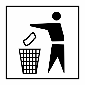 Lambang Buang Sampah Pada Tempatnya Vector Format Blog Stok Logo
