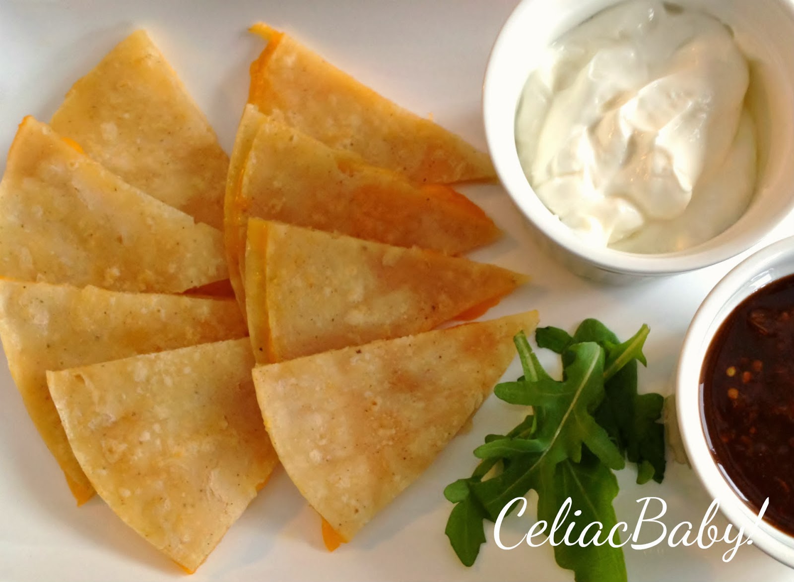 Celiac Baby! Holiday Appetizer 3 Quesadilla Bites