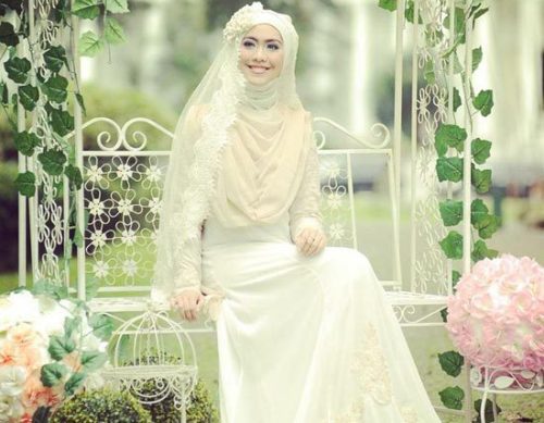 pengantin berhijab modern