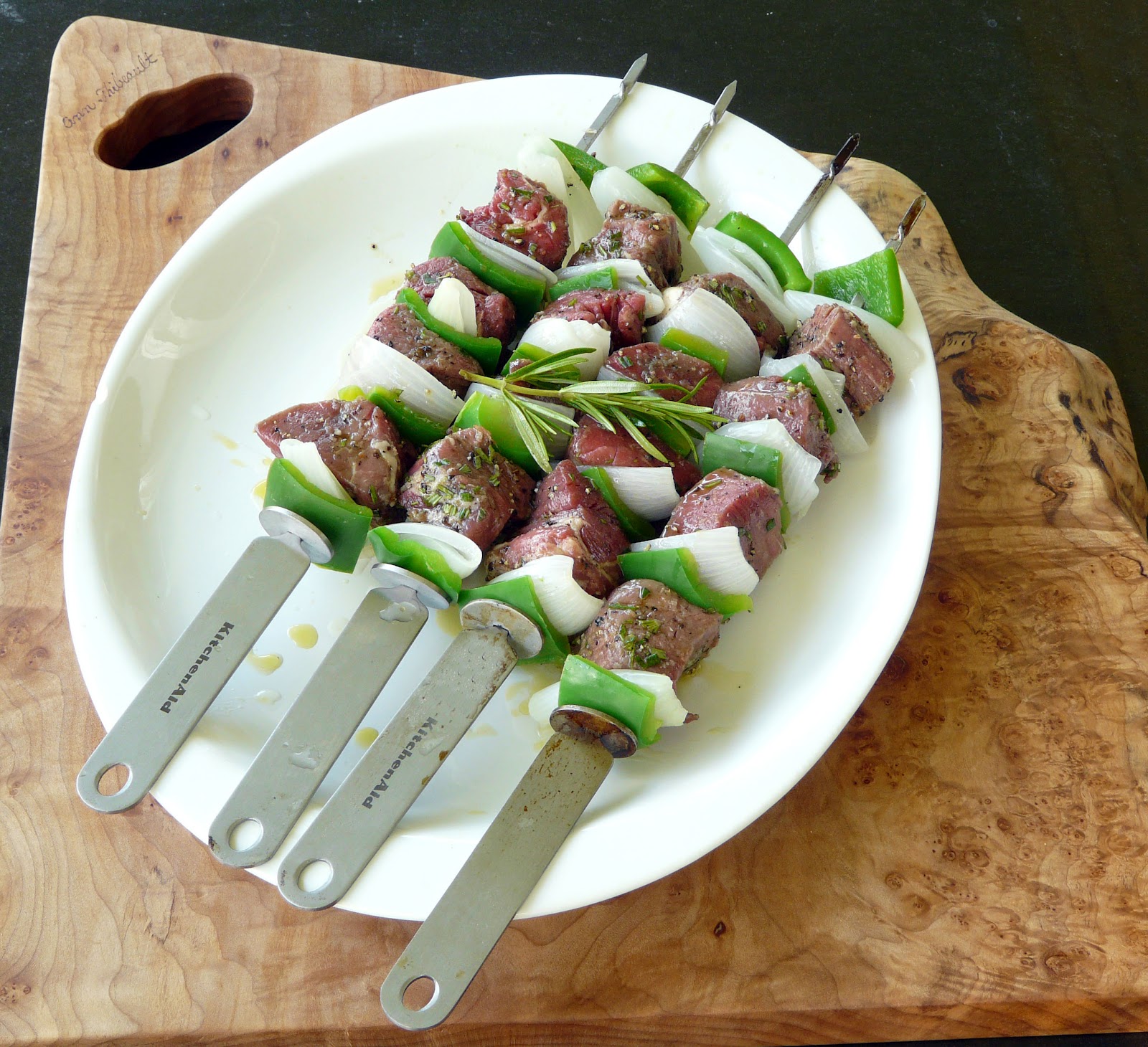 Thibeault's Table Grilled Beef Tenderloin Kabobs