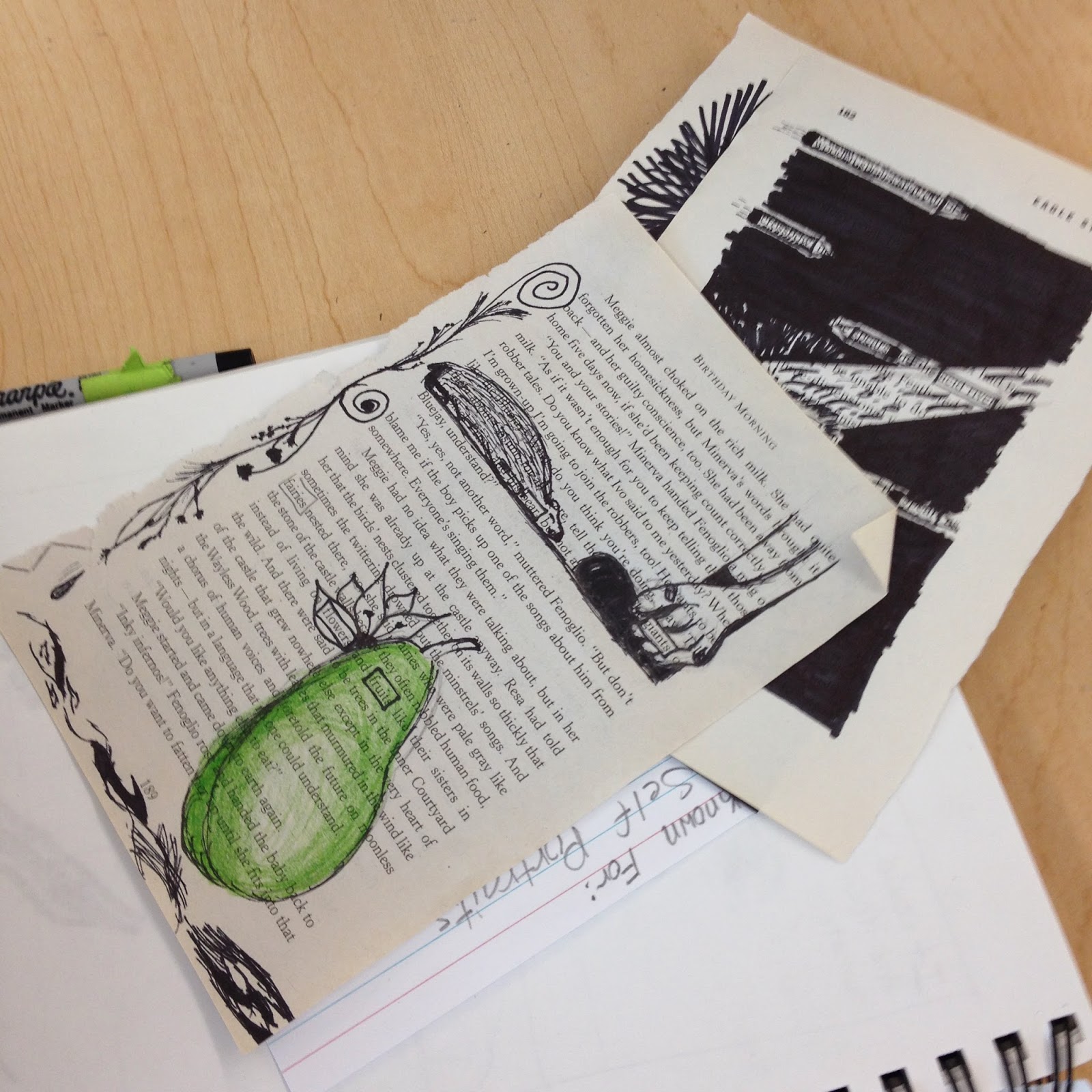 come to the Art side: Monday Mayhem: Altered Art Book Pages come to the Art side: Monday Mayhem: Altered Art Book Pages