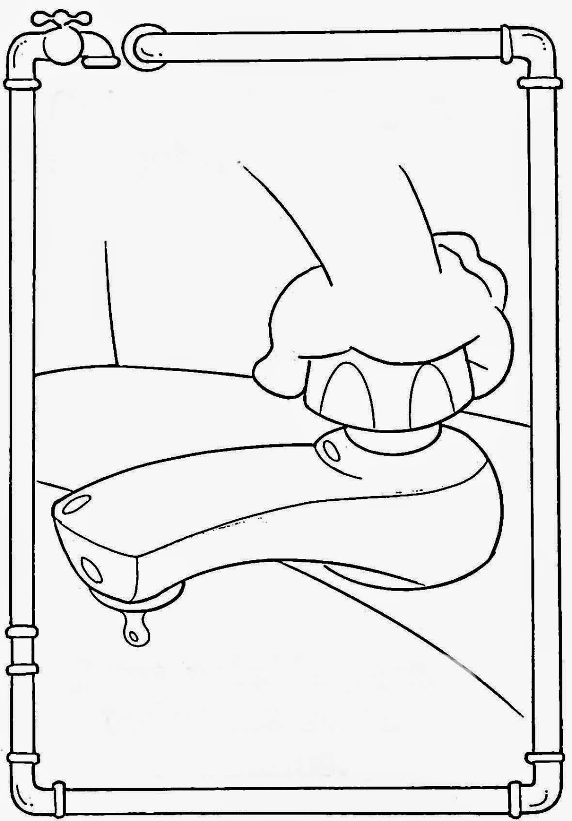 Atividades de Alfabetização: Desenhos do dia Mundial da Água para colorir