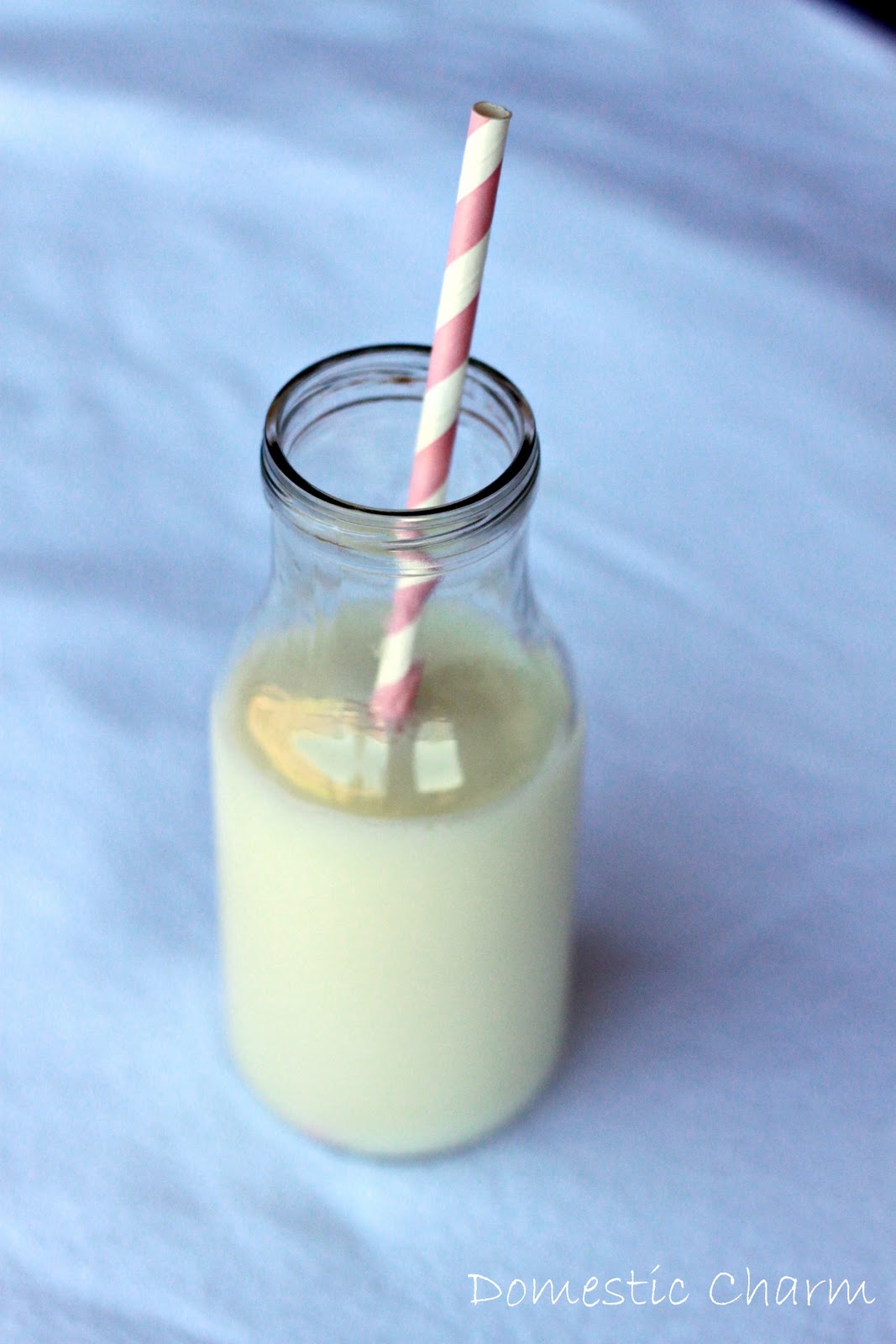 Domestic Charm Glass Milk Bottles