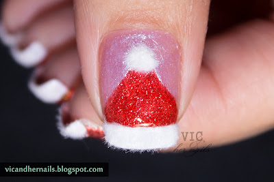 Vic and Her Nails: December N.A.I.L. - Theme 4: Festive French Manicure