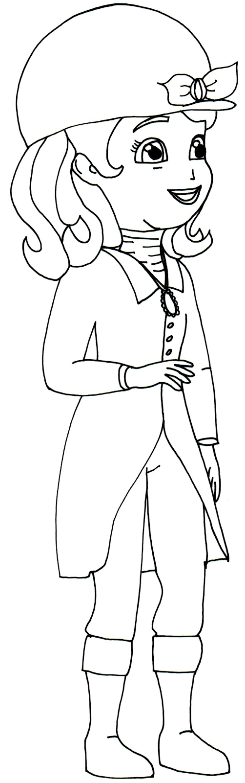Sofia The First Coloring Pages March 2014