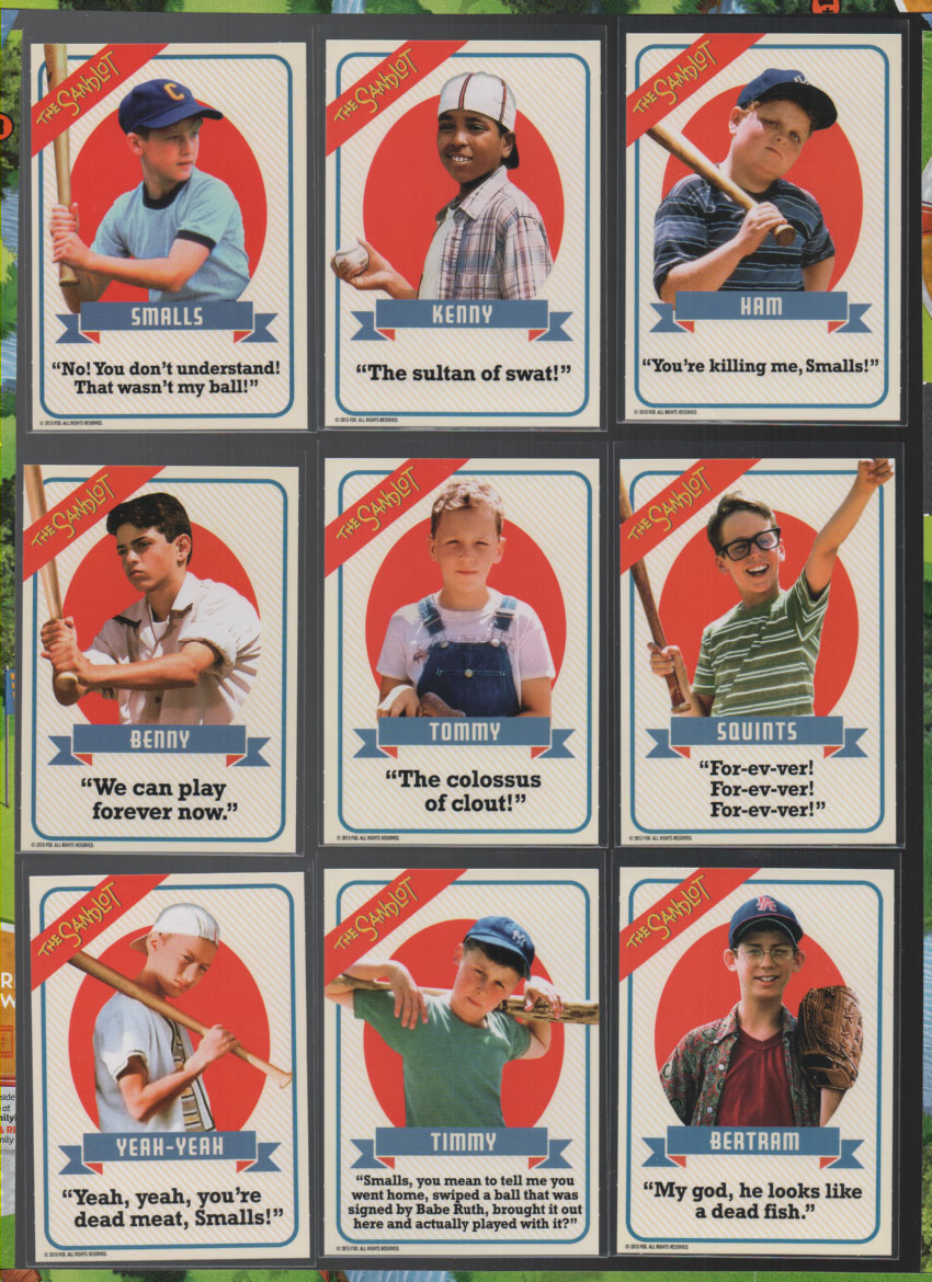 Baseball Card Breakdown The Sandlot baseball cards (plus supplemental customs)