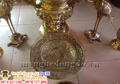 Bộ đồ thờ bằng đồng Dapha cao 50 cm