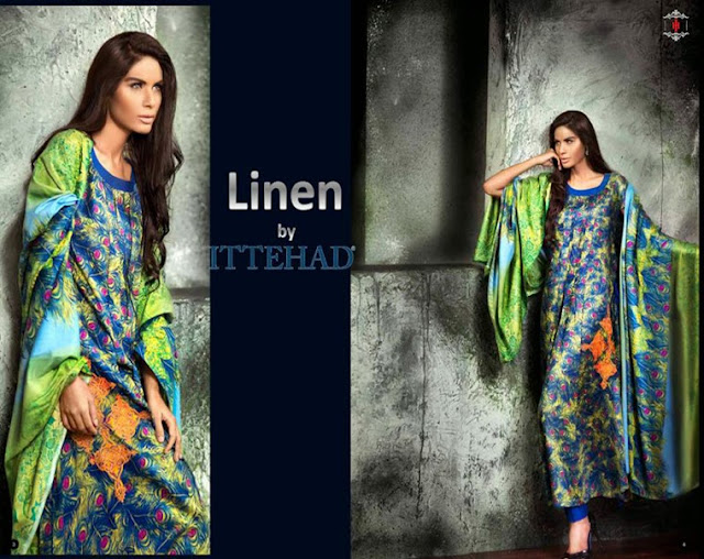 Ittehad Textiles Linen Collection 2013-14