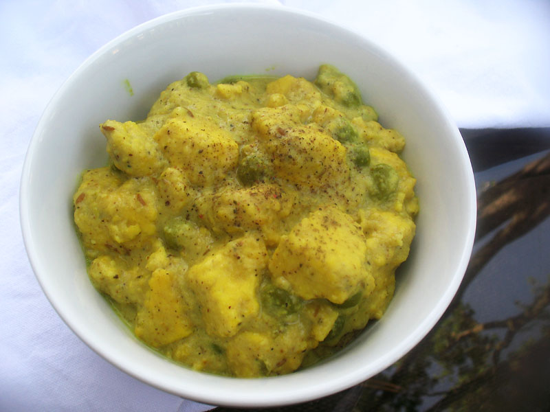 Paneer Kalimirch (Paneer Cheese with a Coconut Milk, Onion and Cashew