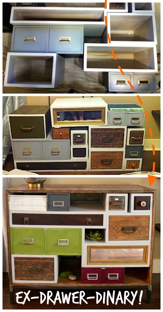 Upcycle Old drawer media console! the ReFab Diaries