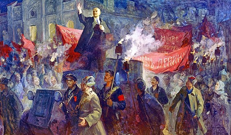 Revolucion rusa cuadro pintura