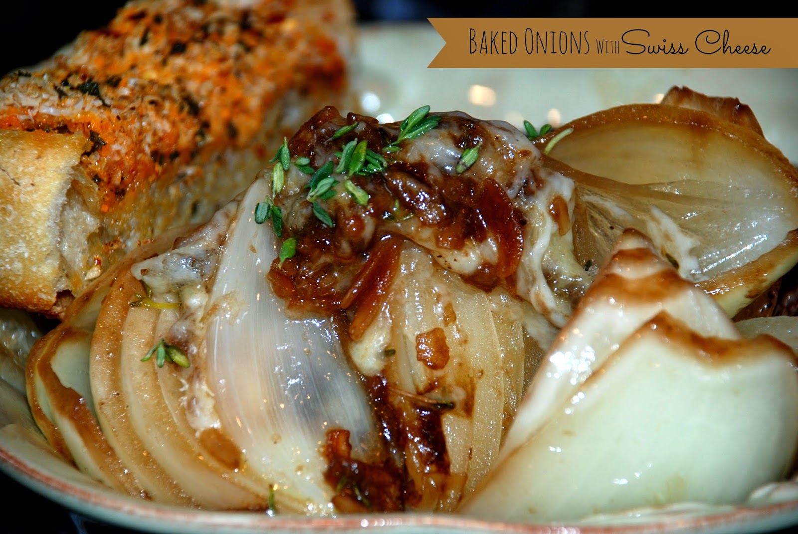 Living Rancho Delux Baked Onions with Swiss Cheese