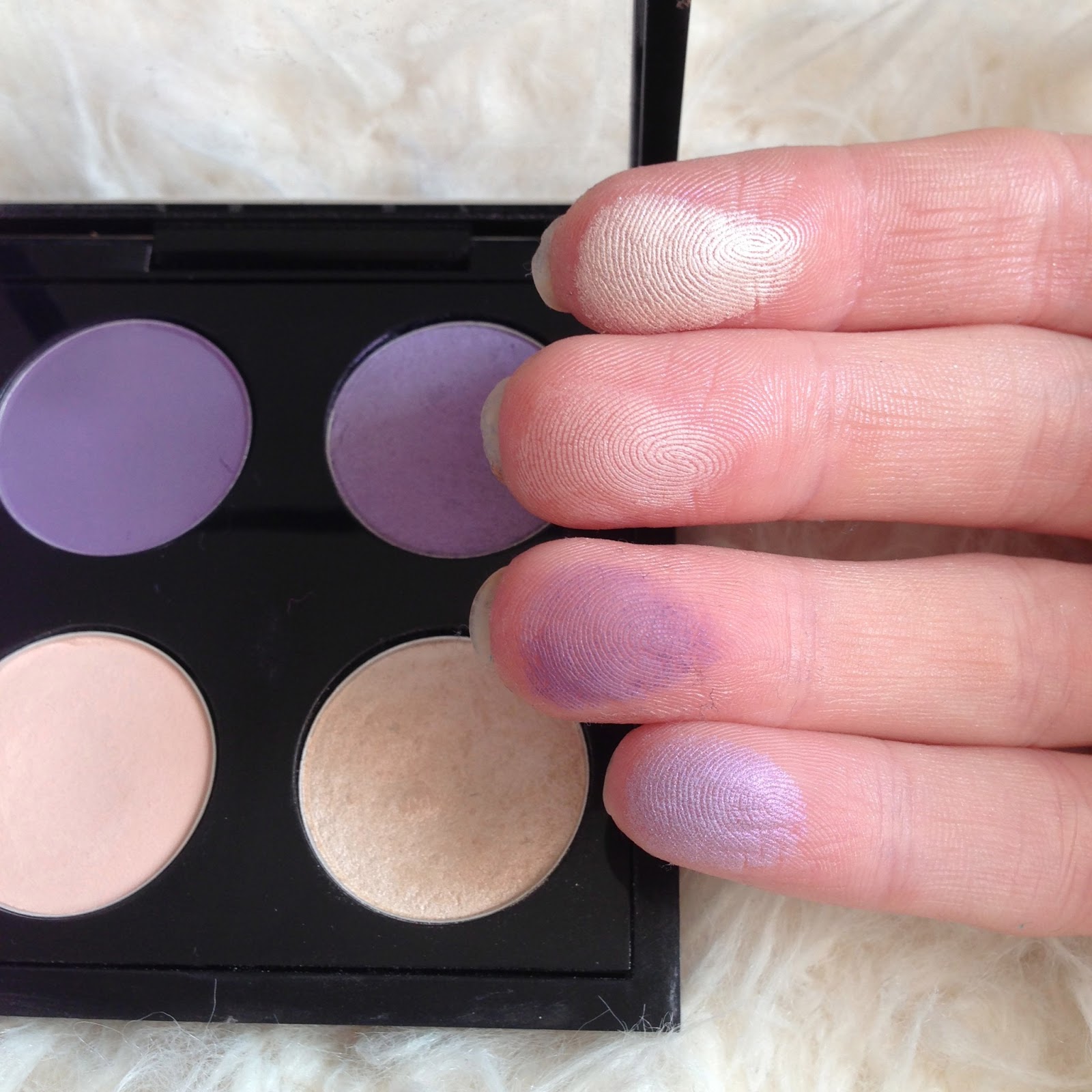 MAC Eyeshadow Palette Purples, Shimmers and Creams Inthefrow
