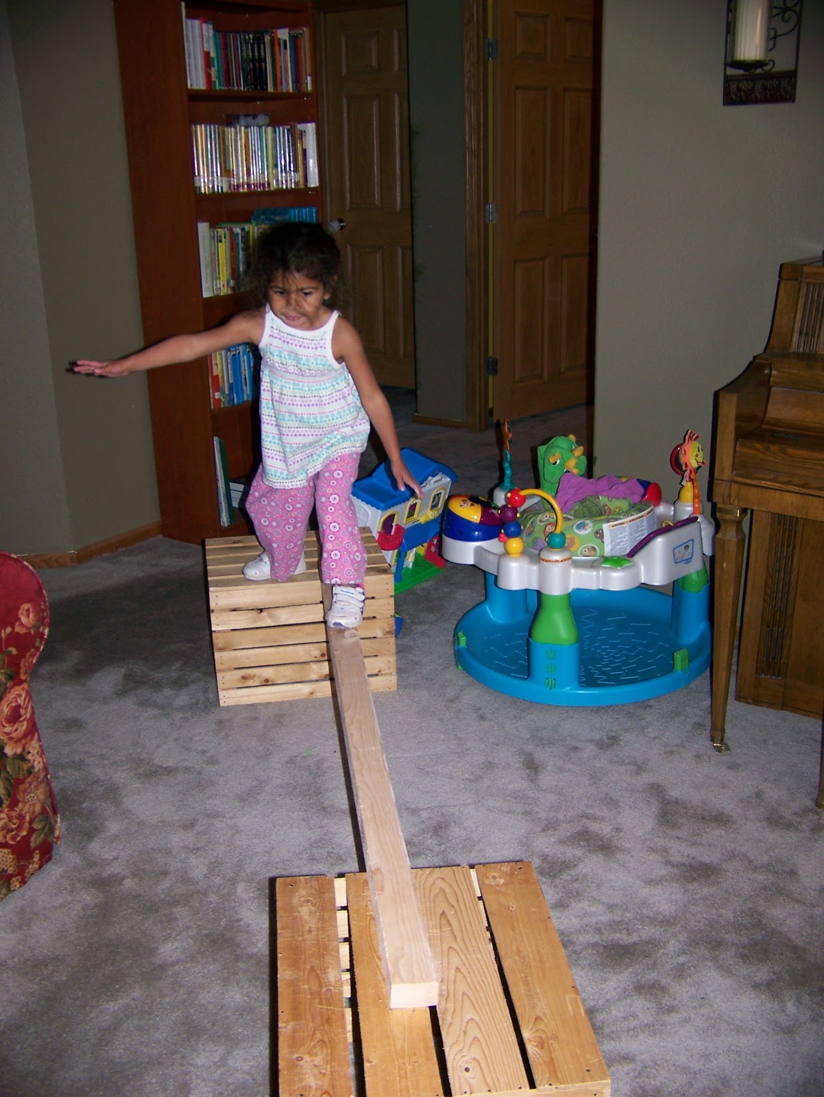 Aunt Theresa's Adventures The Homemade Balance Beam