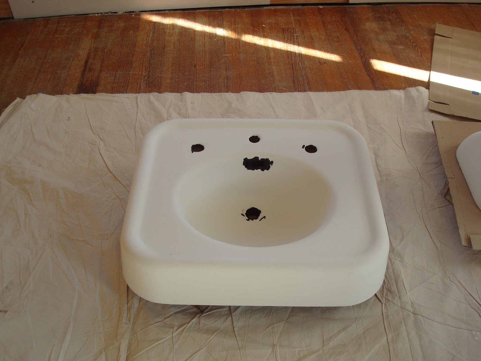 1800's House Renovations Refinishing a Cast Iron Pedestal Sink