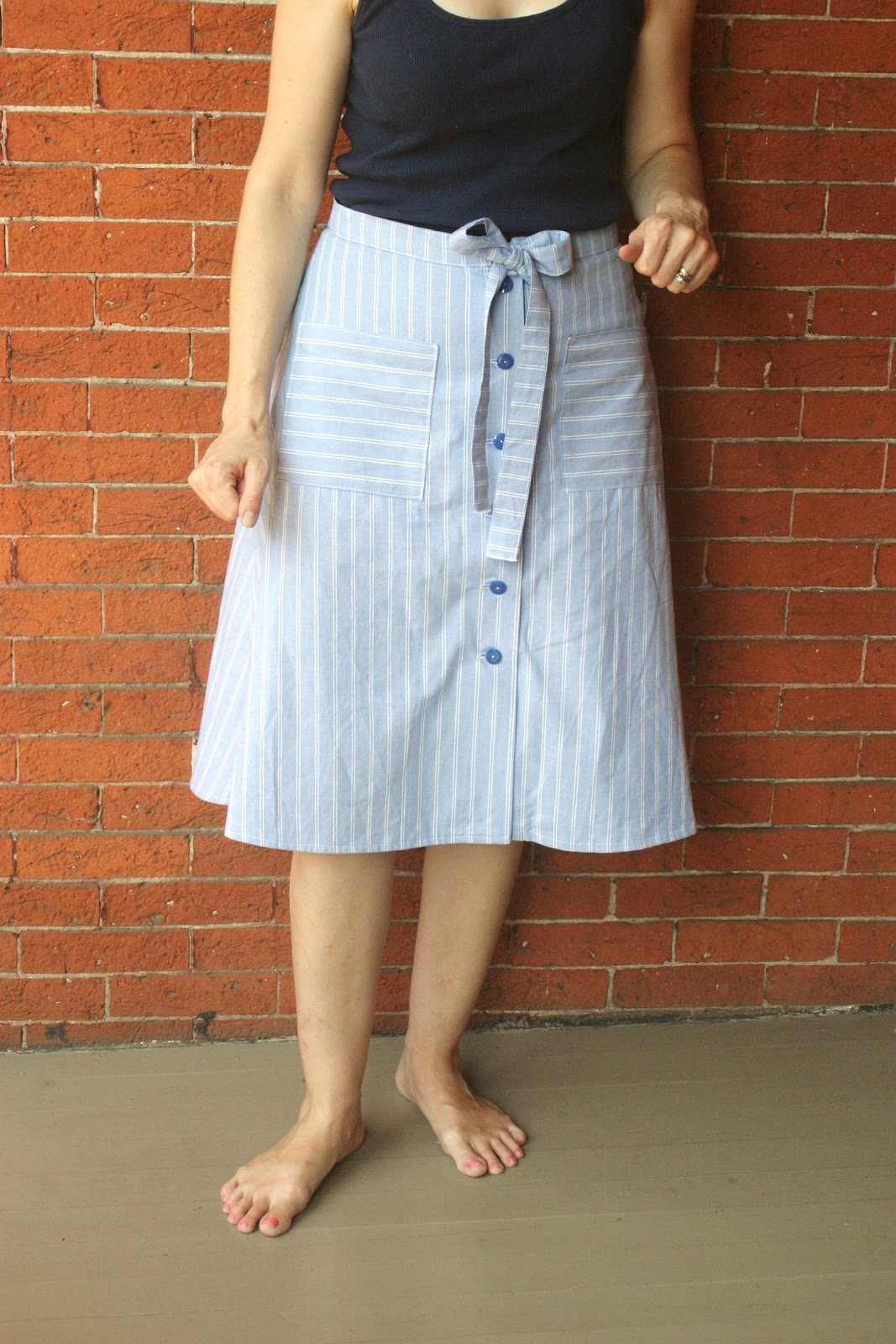 Thrift at Home A Blue Skirt for Housework, Like Canning