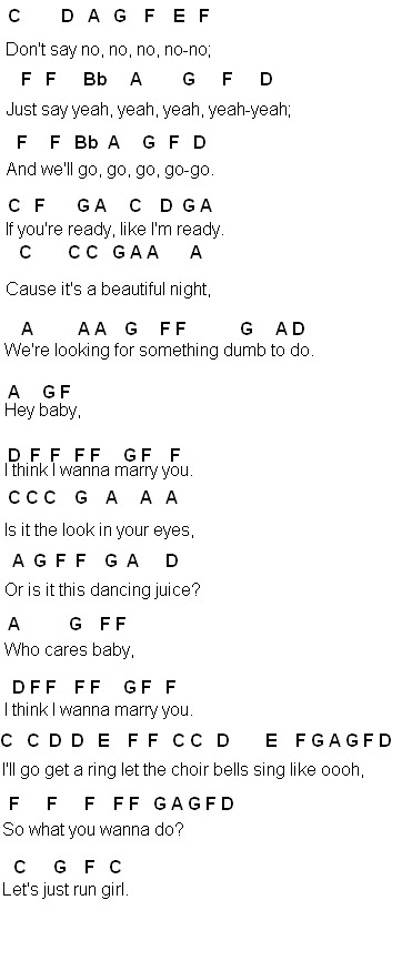 flute sheet music marry you marry you sheet music