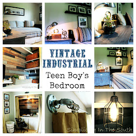 Vintage industrial boy's room