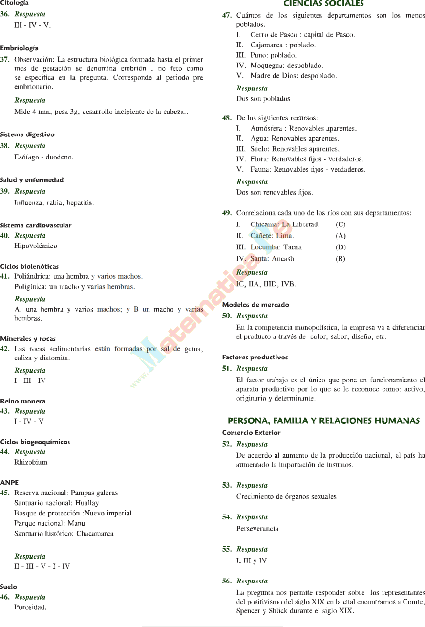 EXAMEN ADMISION UNCP examen admision uncp: