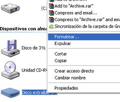 Ensamblar Equipo de Computo: FORMATEAR DISPOSITIVOS DE ALMACENAMIENTO.