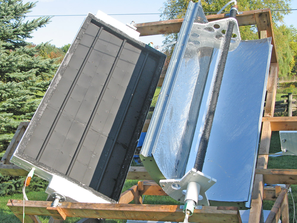 2 Comparing concentrator to flat plate solar collector
