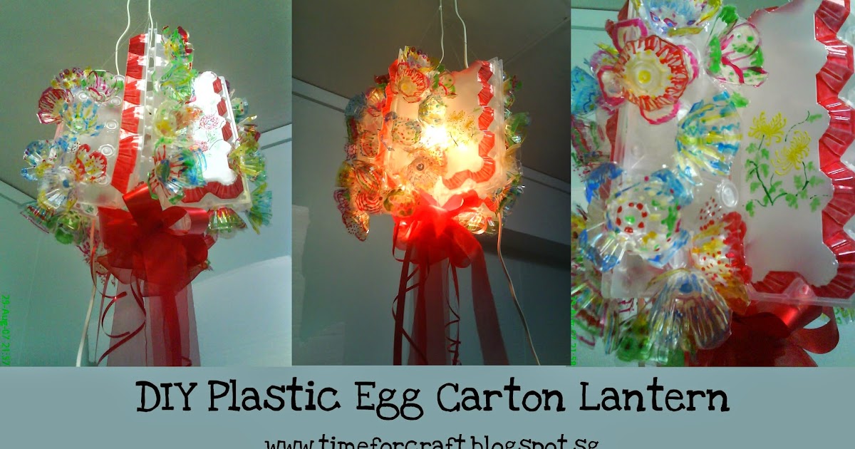 DIY Plastic Egg Carton Lantern