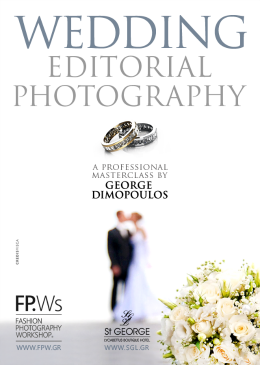 Wedding Editorial Photography Workshop
