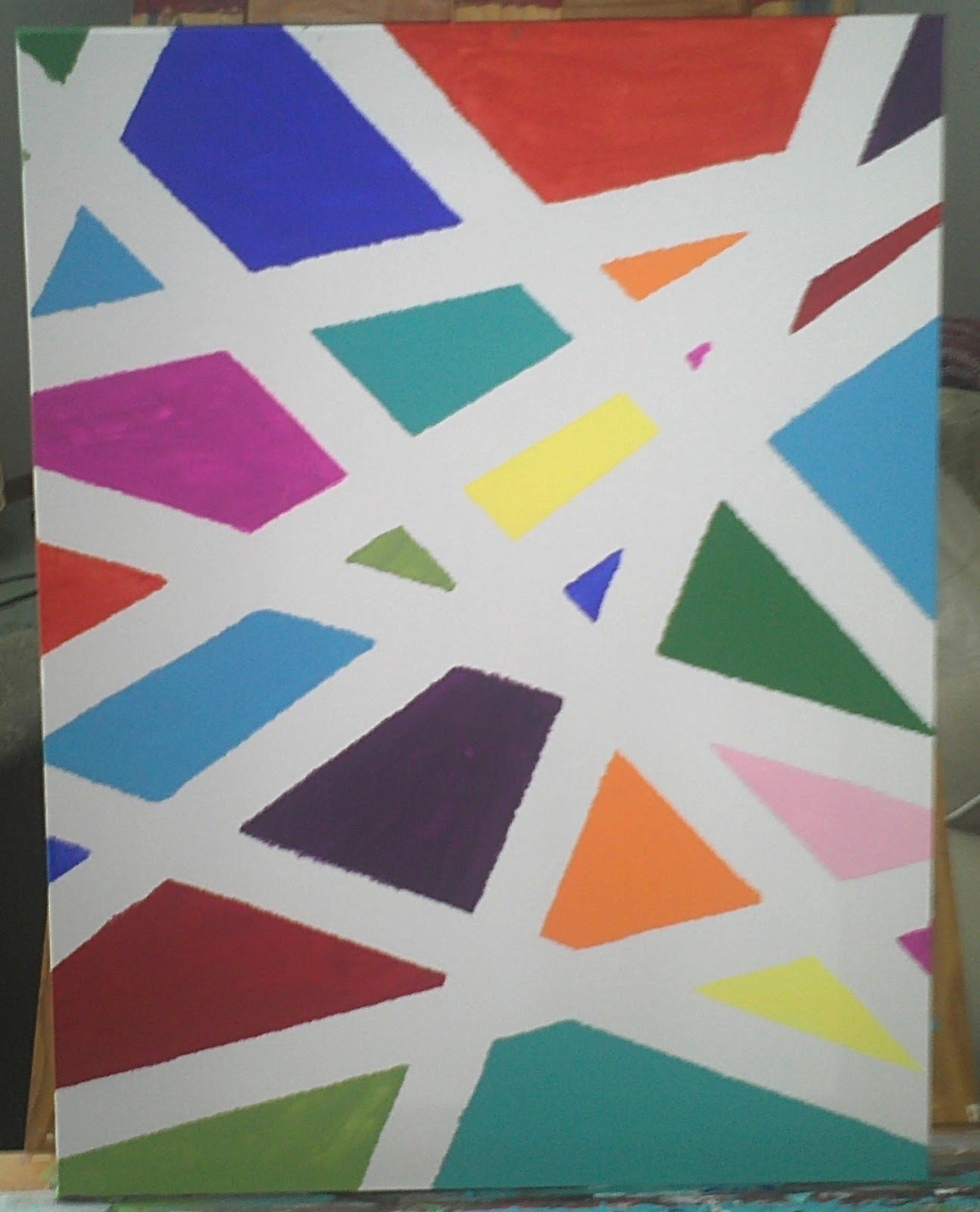 2MESSY DIY Abstract Tape Art