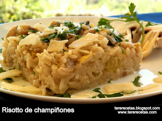 
risotto De Champiñones.
