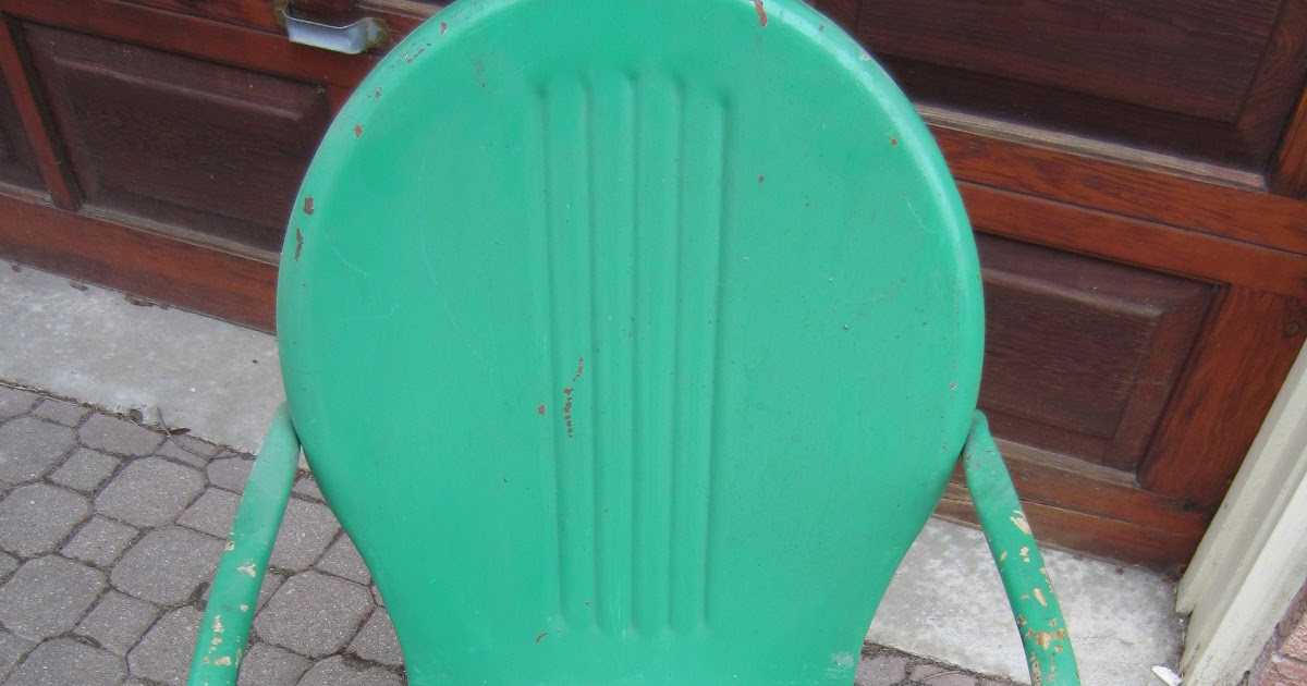 Vintage green metal bouncy chair and yellow ones. | Toronto Trashures