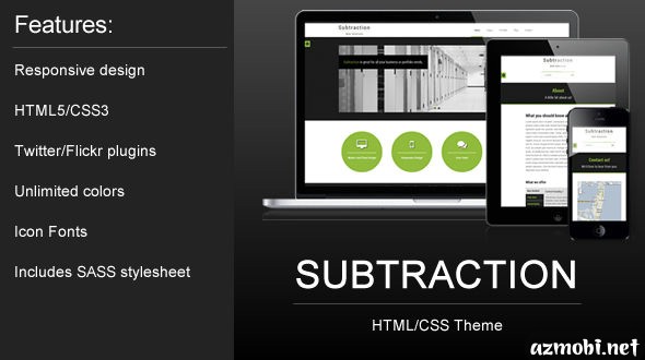 Subtraction – Responsive HTML Template