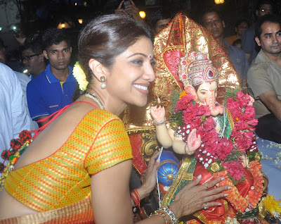 Shilpa Shetty Kundra's Ganpati Visarjan Gallery