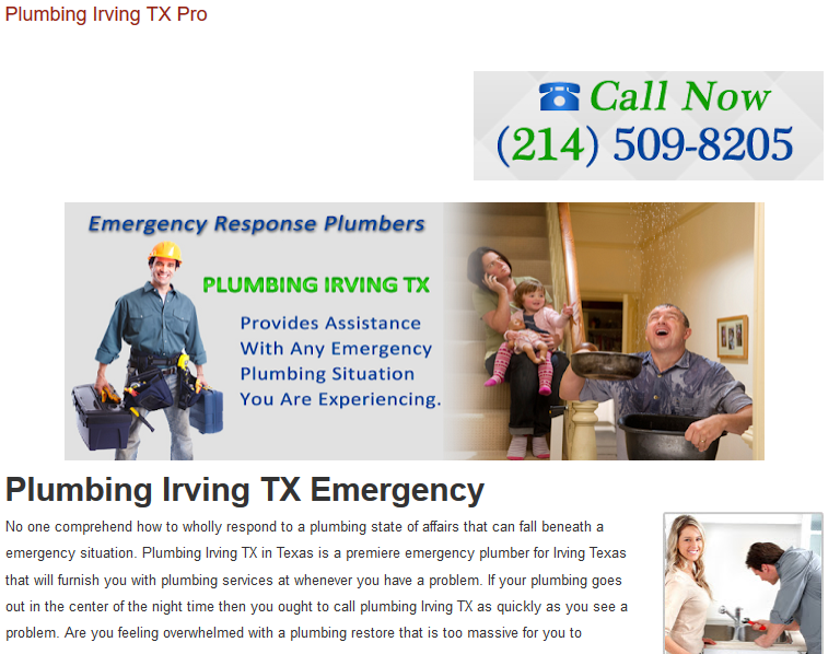 Plumbing Irving TX Pro
