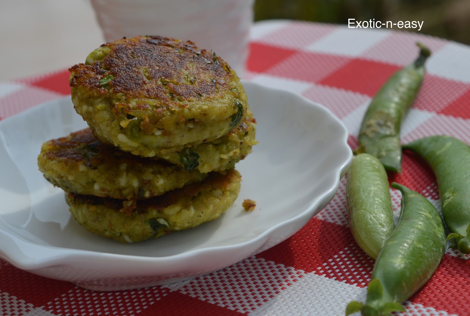 Exotic N Easy Cooking Matar Paneer Tikki Green Peas Cottage