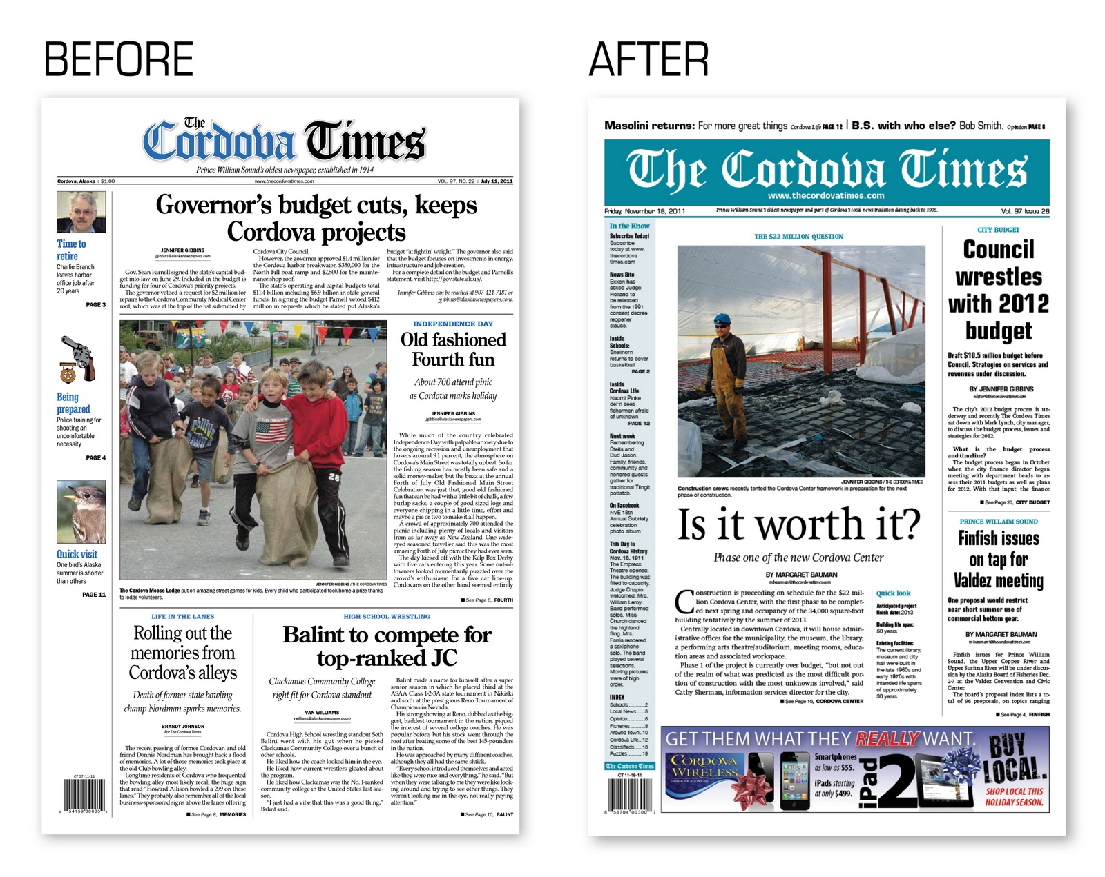 Chic 907 A whole new look for The Cordova Times