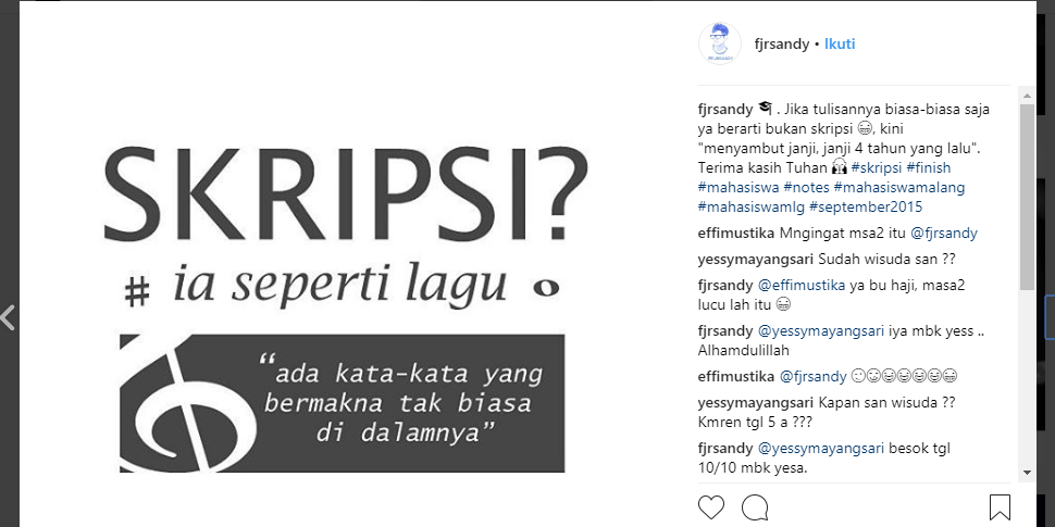 Puisi Untukmu Semester Tua