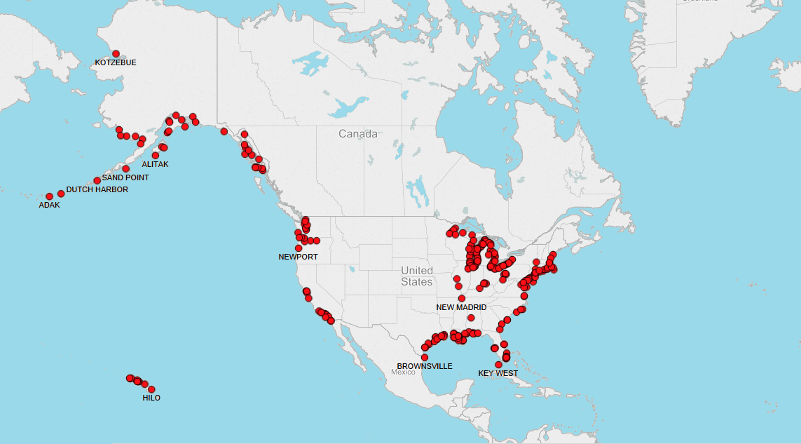 SEA PORTS in USA | Ship Tracker