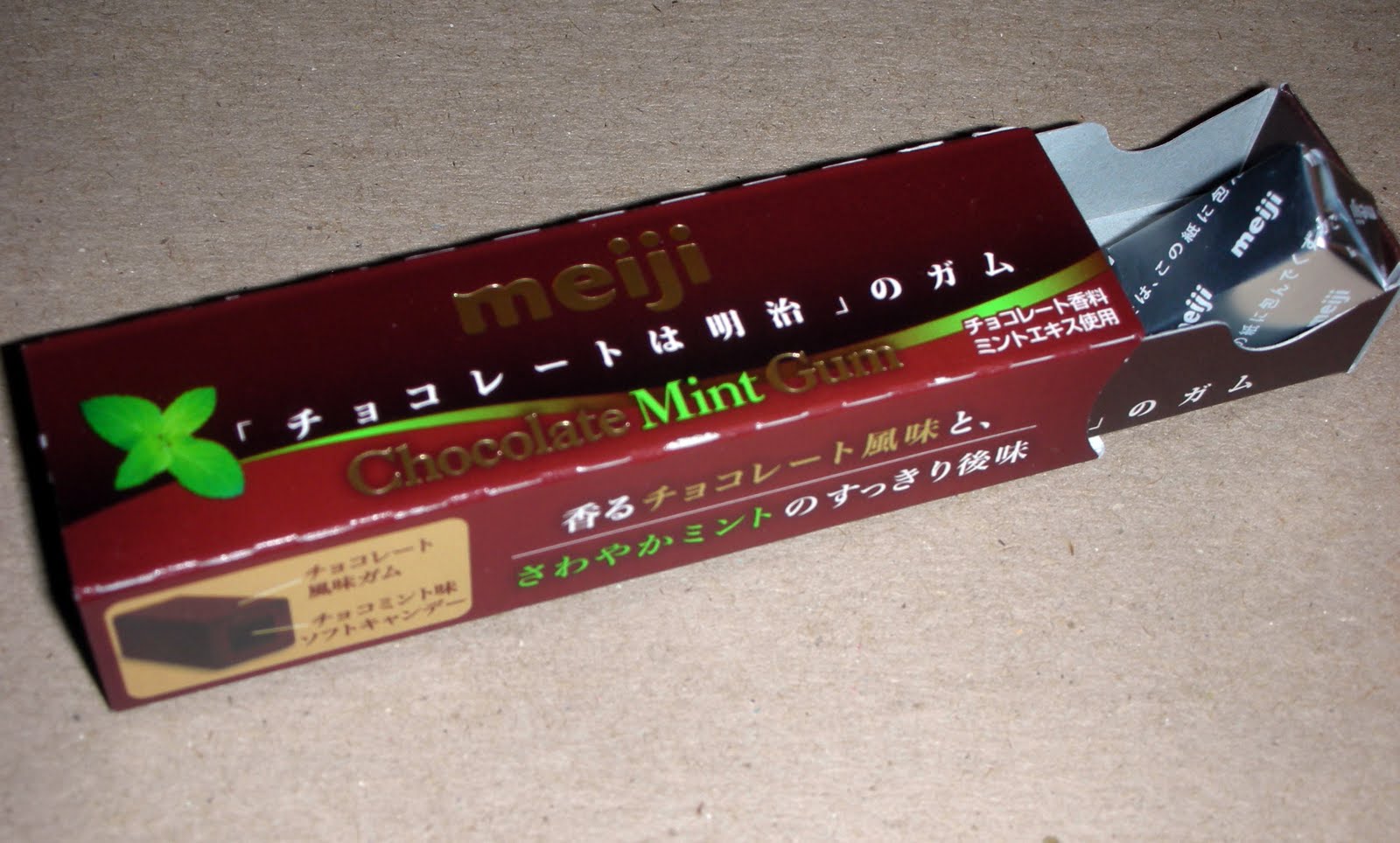 Japanese Snack Attack Meiji Chocolate Mint Gum