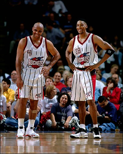 Uniforme Houston Rockets branco (1995 - 2003)