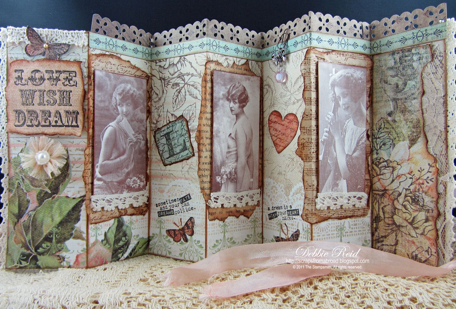 The Stampsmith Flip 'N Fold Concertina or Accordion Fold Card