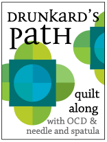 Drunkard's Path Quilt Along with OCD and Needle and Spatula