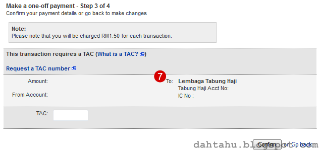 Maybank2u Maybank Transfer ke Tabung Haji 1-7 Maybank2u Maybank Transfer ke Tabung Haji 1-7