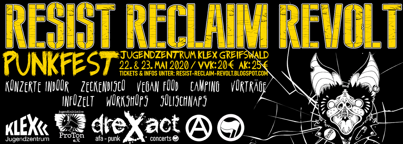 RESIST RECLAIM REVOLT / AFA-PUNK FEST