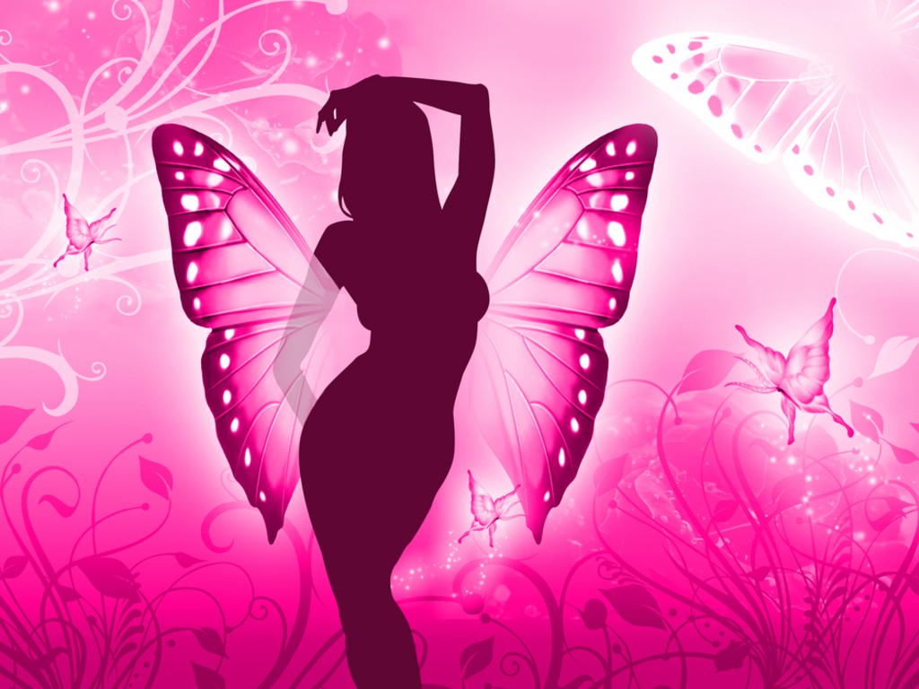 Cute Girl Butterfly Background Wallpapers | Butterfly ...